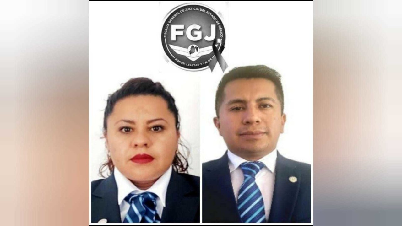 Magdalena Peláez Santiago y Raúl Ramírez Maldonado  murieron en cumplimiento de su deber. Foto: FGJEM
