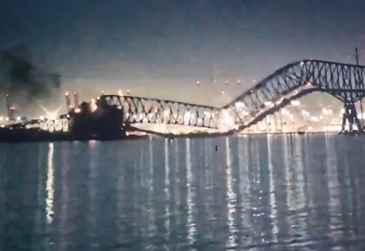Derrumba barco puente en Baltimore, Estados Unidos (VIDEO)