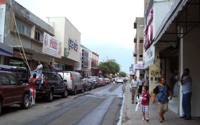 Zona comercial del centro de Ciudad Victoria. Foto: redes sociales