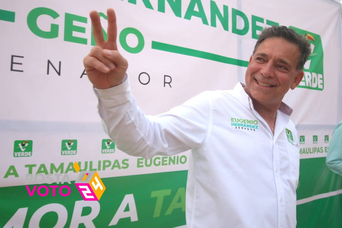 Eugenio Hernández Flores, candidato del Partido Verde Ecologista de México al Senado de la República. Foto: Carlos García