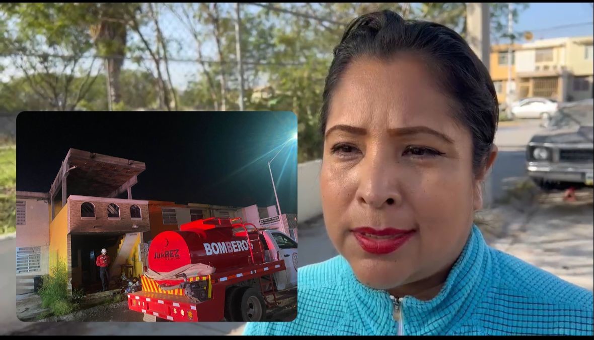 “Corría en llamas”, vecina narra incendio en domicilio de Juárez