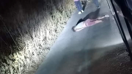Motociclista termina en el suelo tras accidentarse en la vía Motul-Muxupip