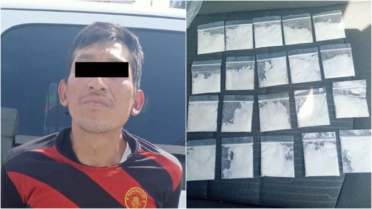 Detienen a hombre con 20 envoltorios de cocaína en plaza Purísima de Monterrey