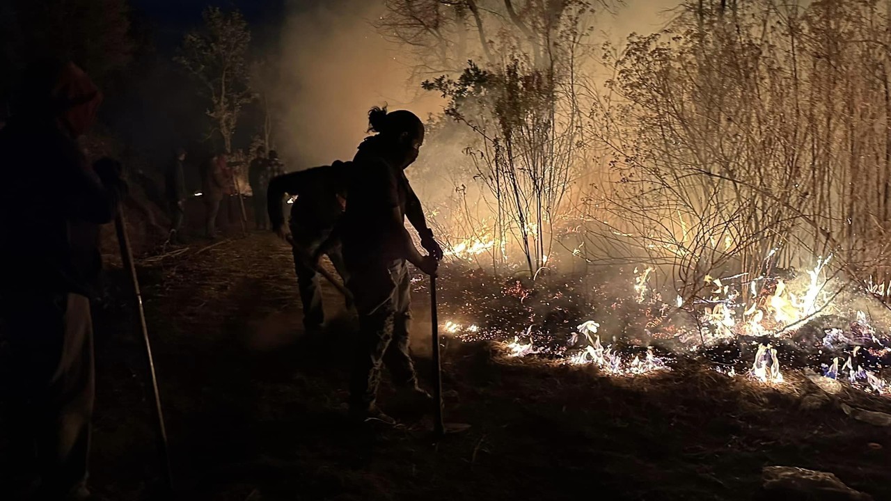 Alarma por incendio forestal en Coatepec Harinas (VIDEO)