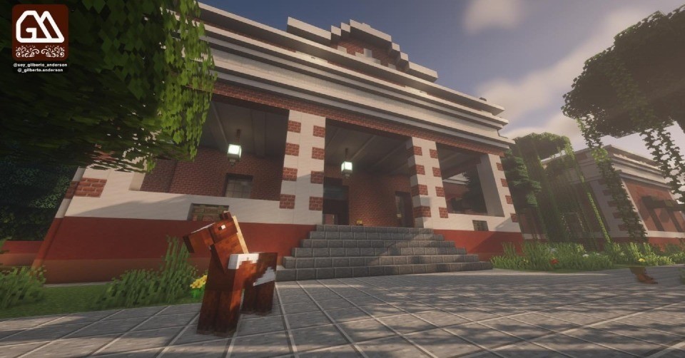 Diseño la Casa del Arte en Minecraft. Foto: redes sociales