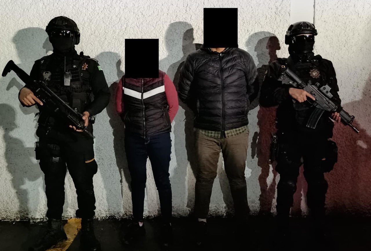 Arresta Fuerza Civil a pareja armada en Monterrey