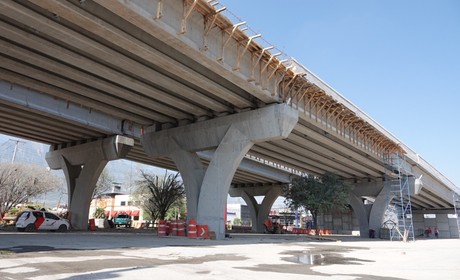 Avanza 65% la construcción del Mega Puente Díaz Ordaz-Ordóñez en Santa Catarina