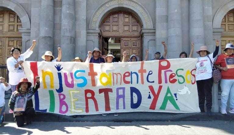 Colectivo Haz Valer mi Libertad cumple un año de plantón frente a Palacio de Gobierno. Foto: Especial