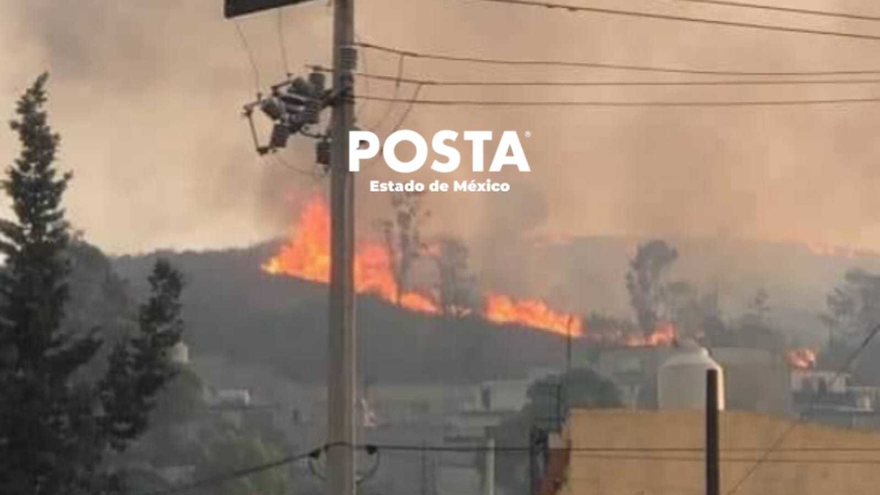 Se quema cerro en Cuautitlán Izcalli (VIDEO)