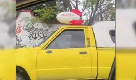 >Captan camioneta de Pizza Planet en Monterrey, ¿la has visto?