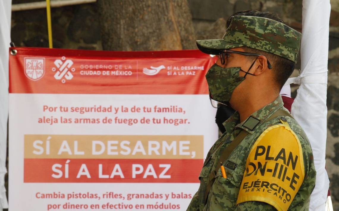 Con 'Sí al Desarme, Sí a la Paz', puedes recibir hasta 20 mil pesos por tu arma.         Foto: Especial