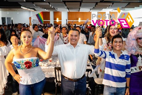 Renán Barrera promete apoyo integral a la comunidad LGBTIQ+ en Mérida