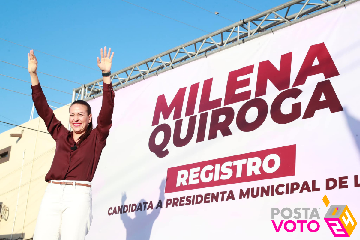 Milena Quiroga se registra como candidata a la alcaldía de La Paz. Foto: Facebook / Milena Quiroga