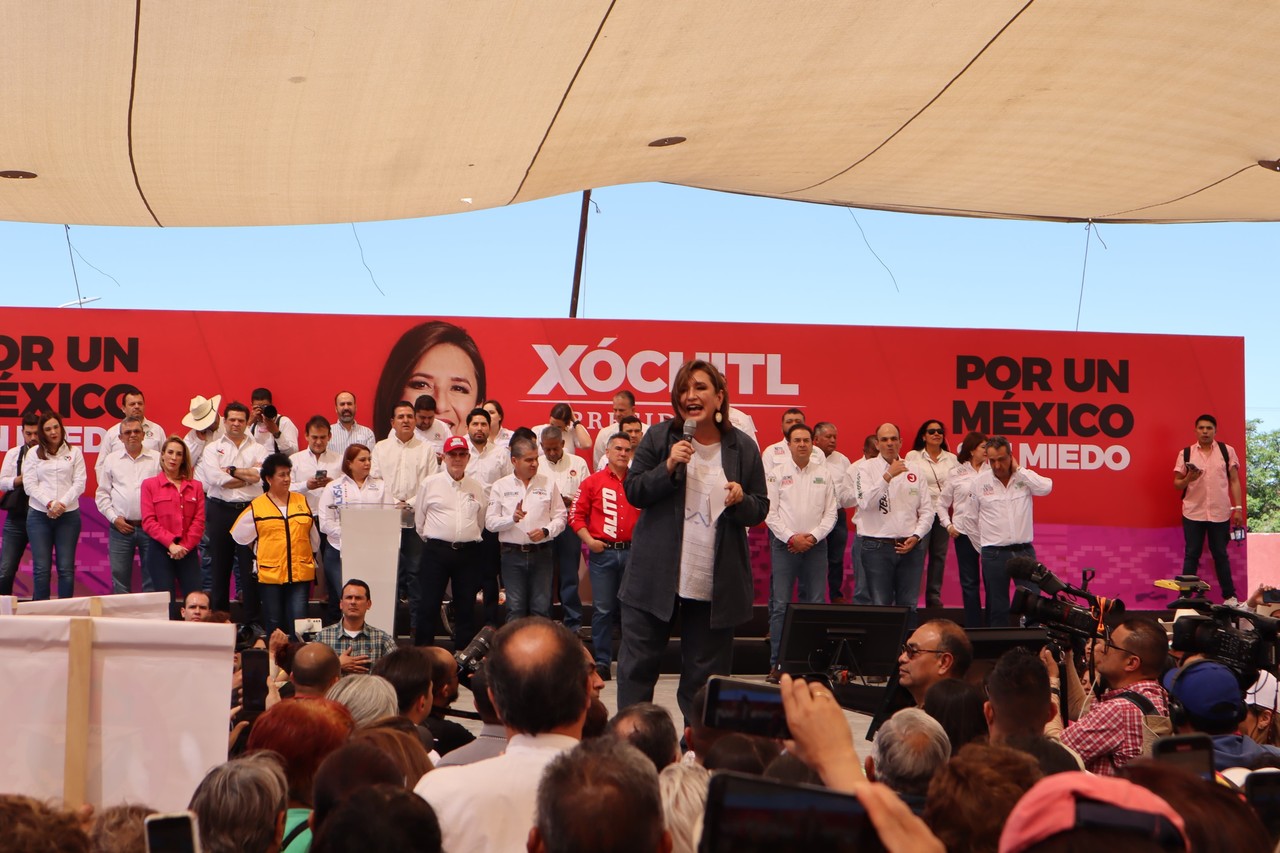 Xóchitl Gálvez en Saltillo: crítica a AMLO por no recibir a madres buscadoras