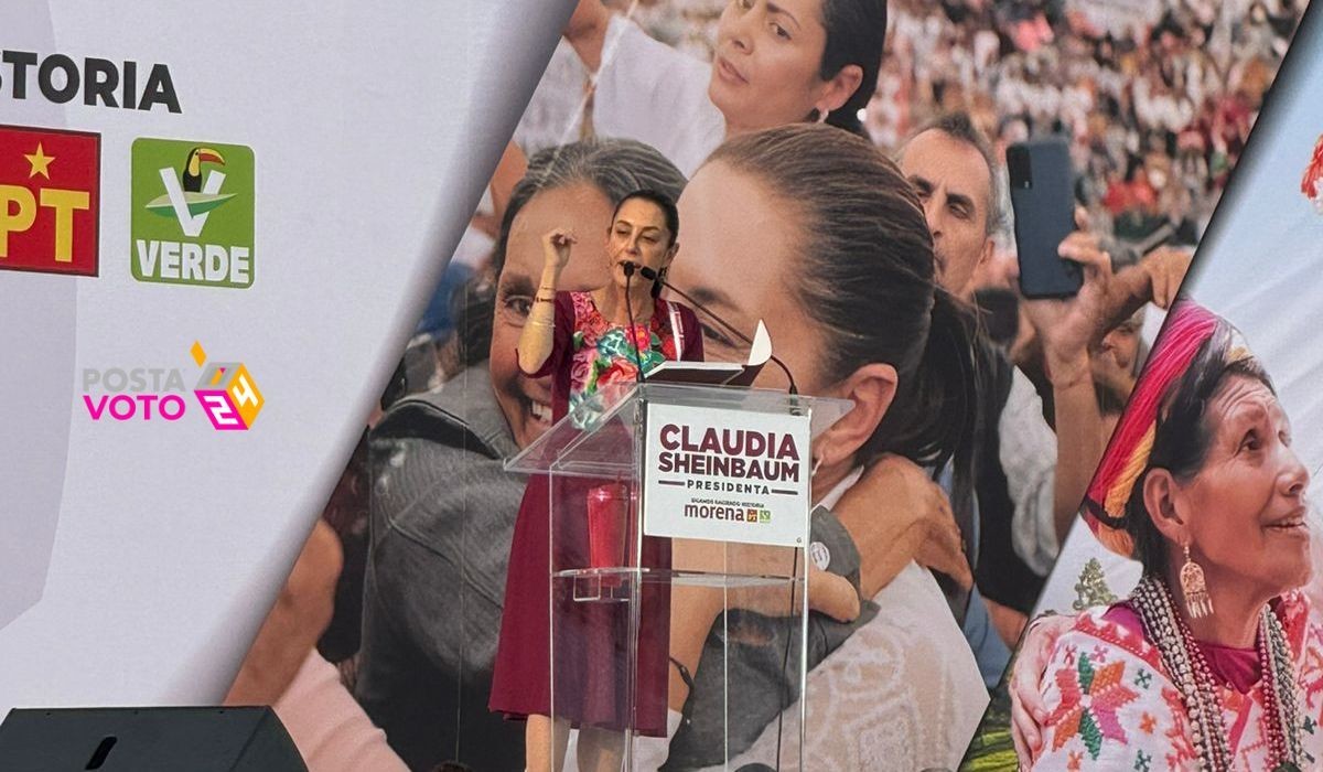 Inicia Claudia Sheinbaum su campaña electoral en el Zócalo de la CDMX