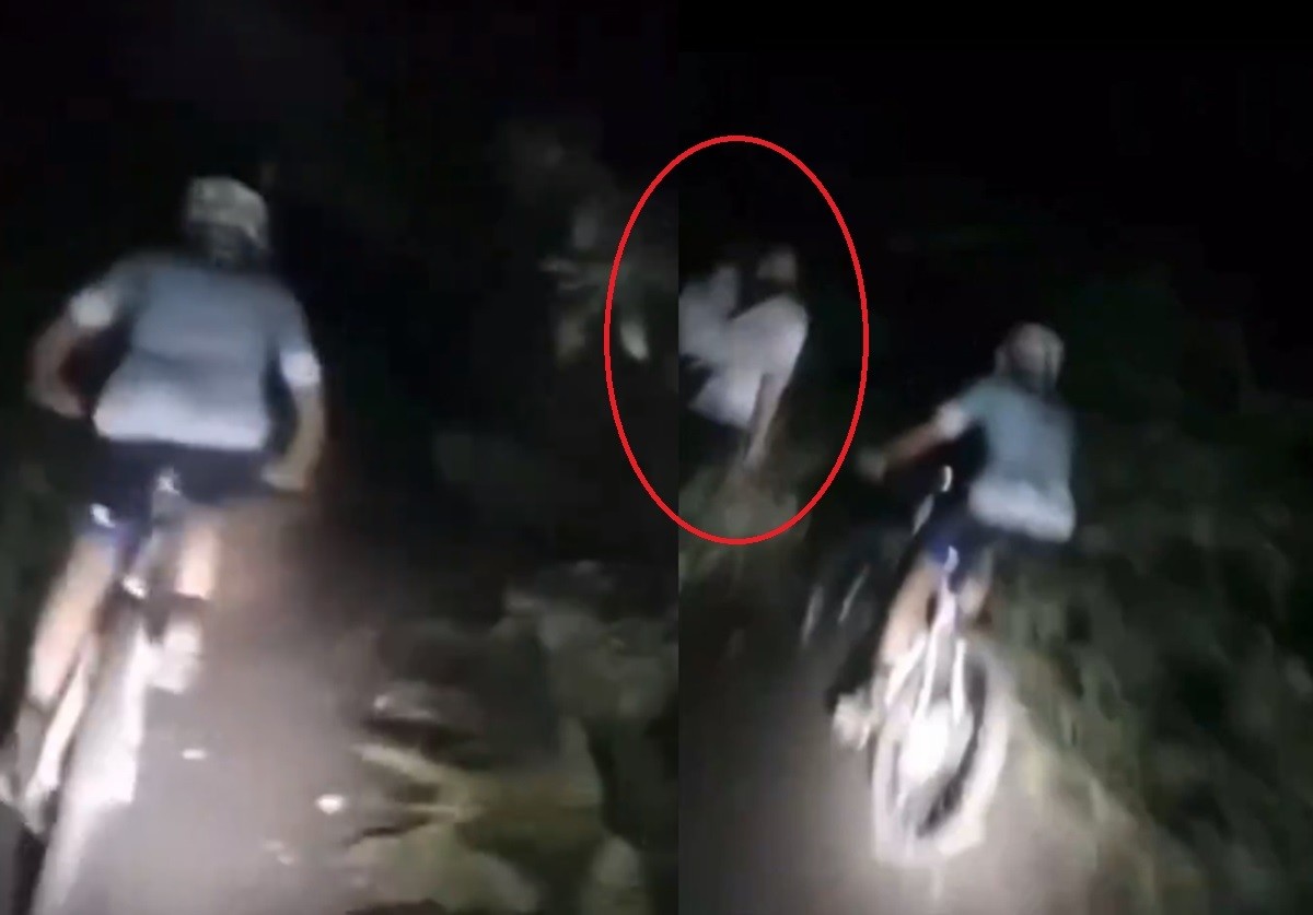 Rodada de terror: Se topan ciclistas con mujer fantasma (VIDEO)