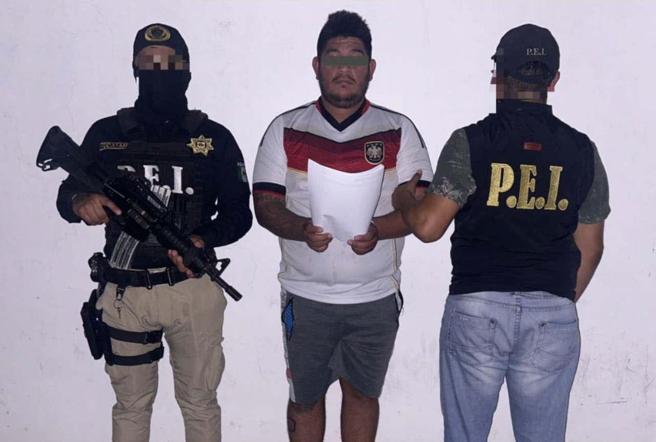 Una persona originaria de  Chilpancingo fue detenida ayer en Mérida pues se encontraba prófugo de la justicia poblana por el delito de secuestro.- Foto de la SSP