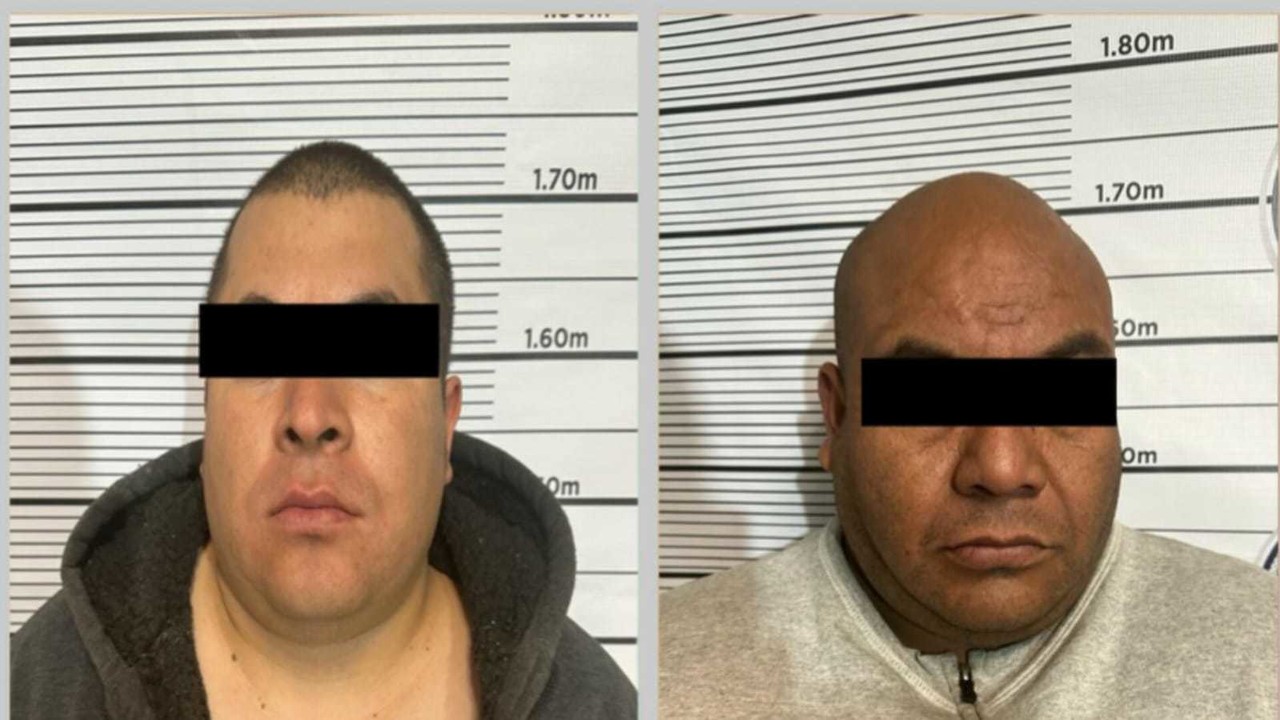 Misael y Erasto fueron detenidos en cumplimiento de órdenes de aprehensión por homicidio. Foto: SSEM