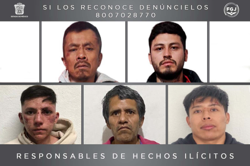 Detienen a cinco por robos de vehículos en La Paz, Naucalpan y Valle de Chalco