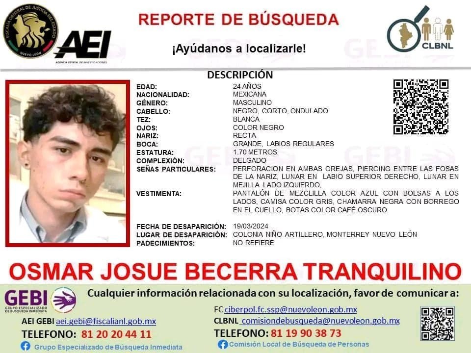 Estudiante de la UANL desaparece en Monterrey