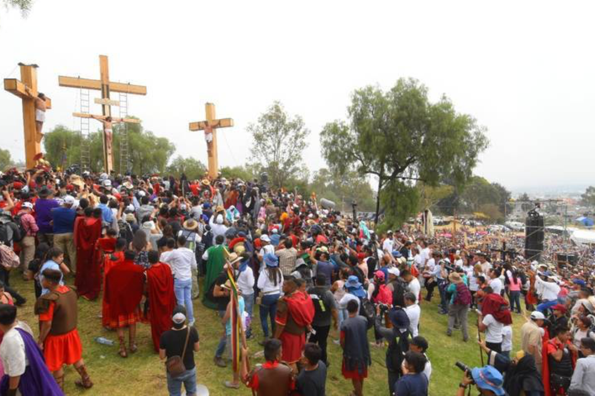 Viacrucis de Iztapalapa, el de mayor tradición en México. Foto: Archivo