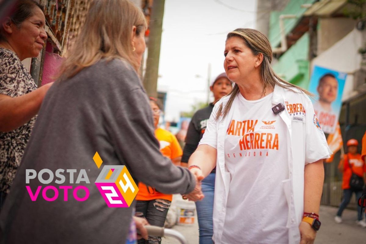 La Candidata de Movimiento Ciudadano realizó un recorrido en la zona sur de Monterrey. Foto: Movimiento Ciudadano