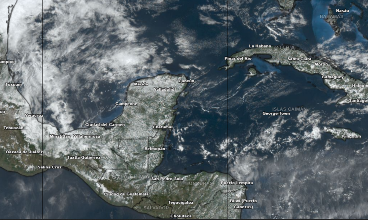 En este jueves 21 de marzo, día de la entrada oficial de la primavera, se pronostica un ambiente de “bochorno” con temperaturas de hasta 40 grados centígrados.- Foto de Meteorología Yucatán.