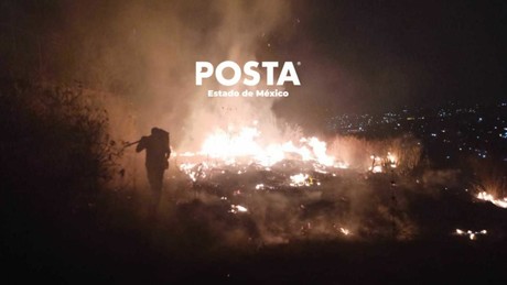 Incendio en el Cerro de la Castellana en Tlalnepantla (VIDEO)