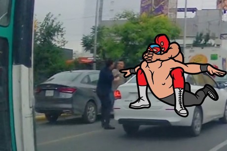 >¿Quién ganó?, captan pelea de automovilistas en Padre Mier y Cuauhtémoc (VIDEO)