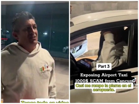 >Influencer canadiense expone a taxista en Cancún, quería cobrarle 1000 dólares