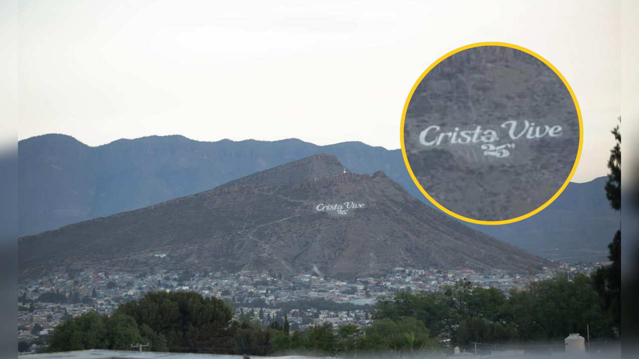 La alteración de las letras del Cerro del Pueblo causo revuelo en redes sociales / Foto: Carlos Rodriguez Fotógrafo