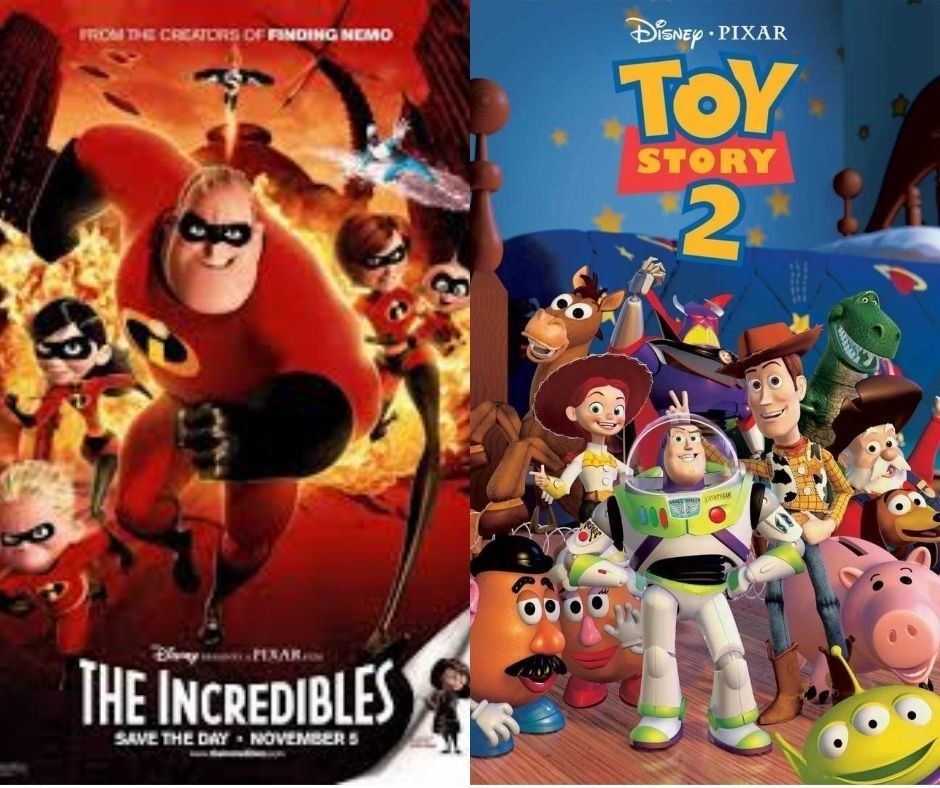 Presentan en el cine los Increíbles y Toy Story 2. Fotos de Pixar.
