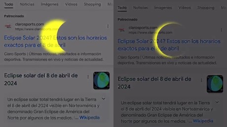 “Google se eclipsa”; esto pasa si buscas información del eclipse