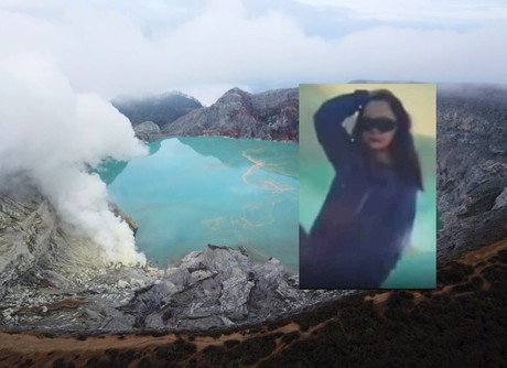 Muere turista tras caer a un volcán activo mientras posaba para foto
