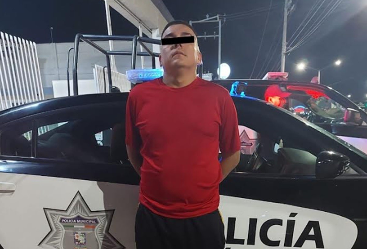 Cristian 'N', de 31 años, quedó a disposición de las autoridades correspondientes. Foto: Secretaría de Seguridad Pública de Juárez