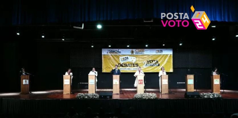 Se llevó a cabo el debate de las y los aspirantes a la alcaldía de Santiago. Foto: POSTA.