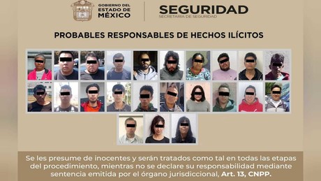 >Operativo en Toluca: Detenidas 29 personas por delitos graves