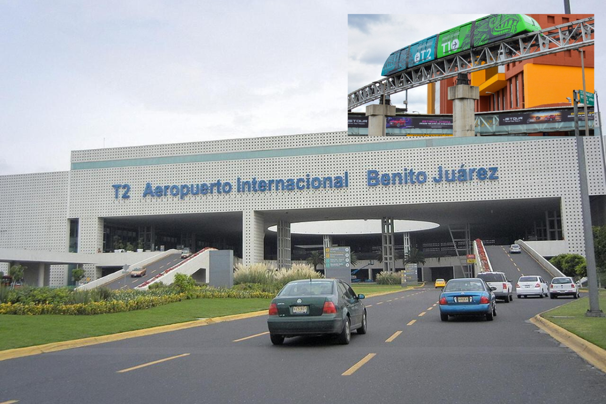 ¡Que no se te pase!, AICM cierra vialidad interna y aerotrén hacia Terminal 2. Foto: @AICM_mx