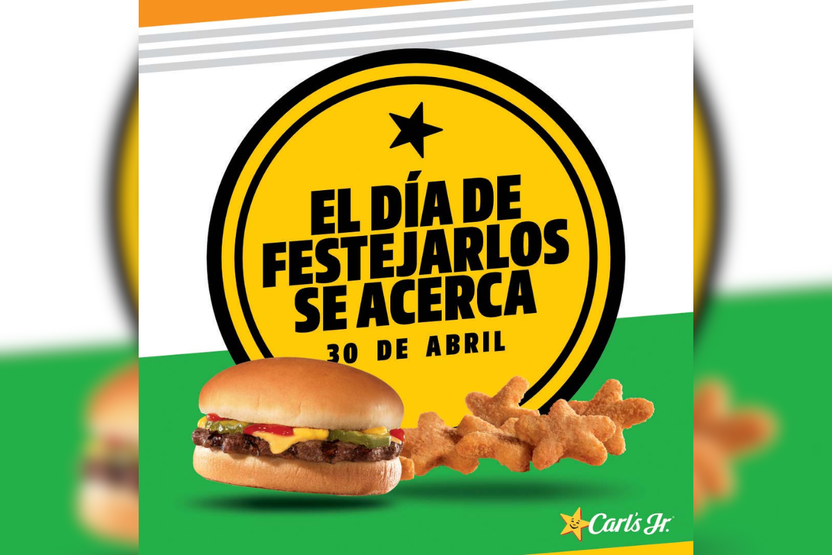 Promoción lanzada por la cadena de comida rápida con motivo del Día del Niño. Foto: Carl´s Jr. México