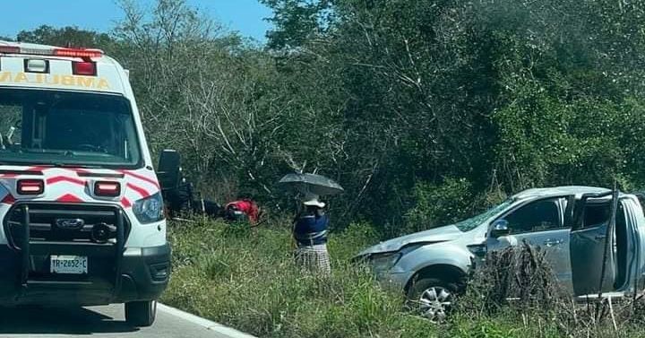 Tragedia en el tramo Kinchil-Celestún. Foto: Redes sociales