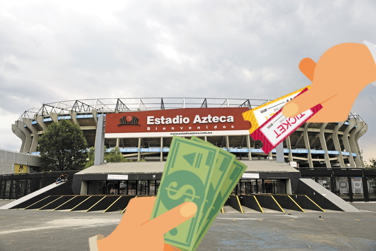 No compres ahí: SSC detiene a posibles revendedores de boletos en Estadio Azteca.      Foto: Especial
