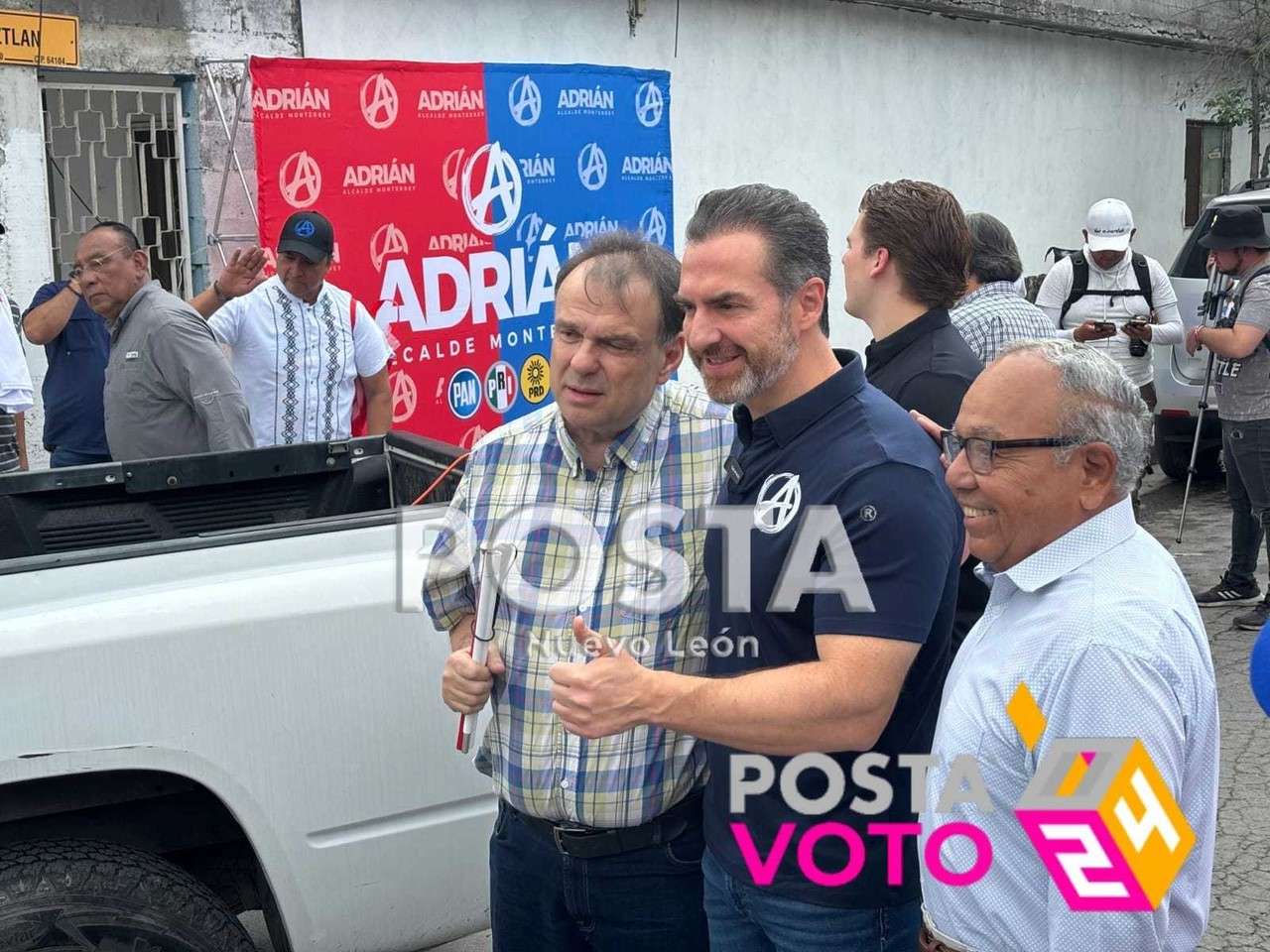Adrián de la Garza, candidato a la alcaldía de Monterrey por la Coalición 'Fuerza y Corazón por Nuevo León'. Foto: POSTA.