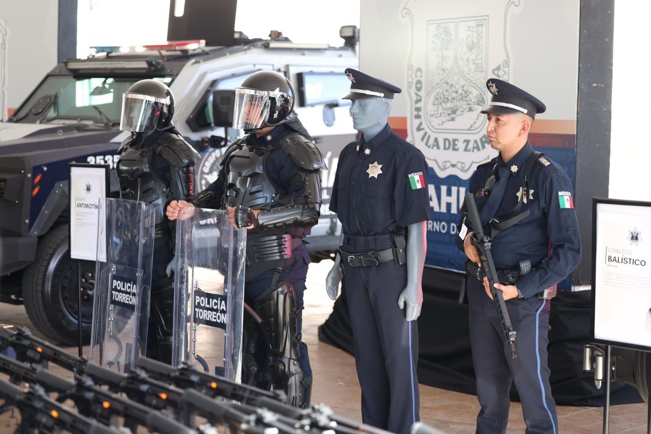 el armamento es parte del eje “Seguridad y Orden”. (Fotografía: Gobierno de Coahuila)