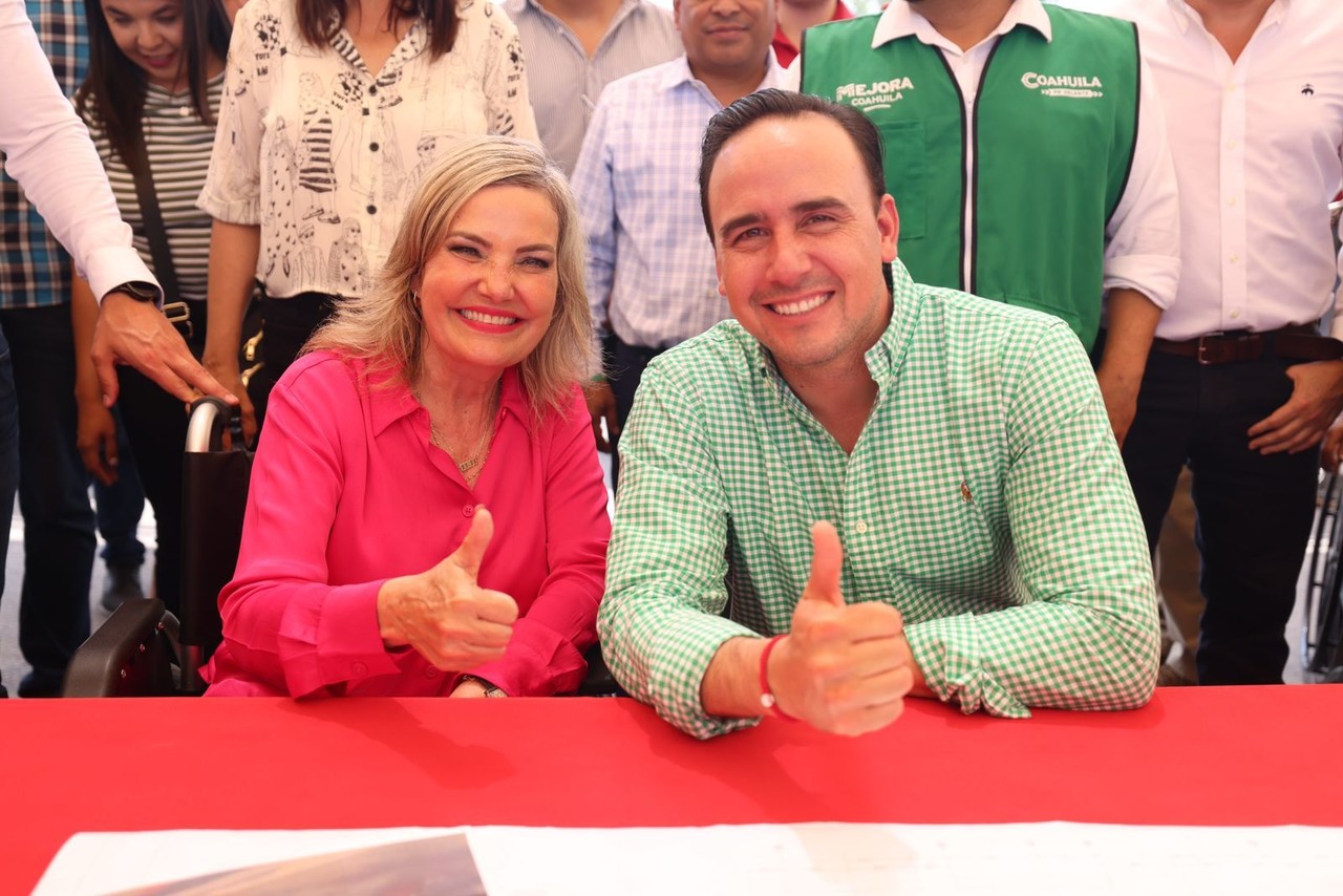 Manolo Jiménez se reunió con la alcaldesa Norma Treviño. (Fotografía: Gobierno de Coahuila)