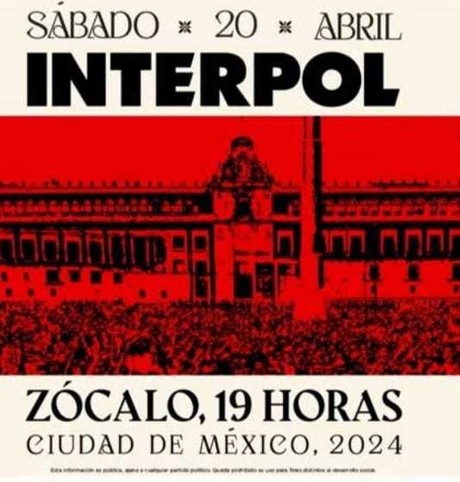 ¡Confirmado! Interpol vendrá a la CDMX