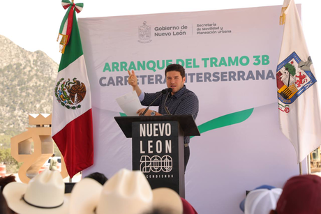 Gobierno de Nuevo León supervisa inicio de trabajos en Carretera Interserrana