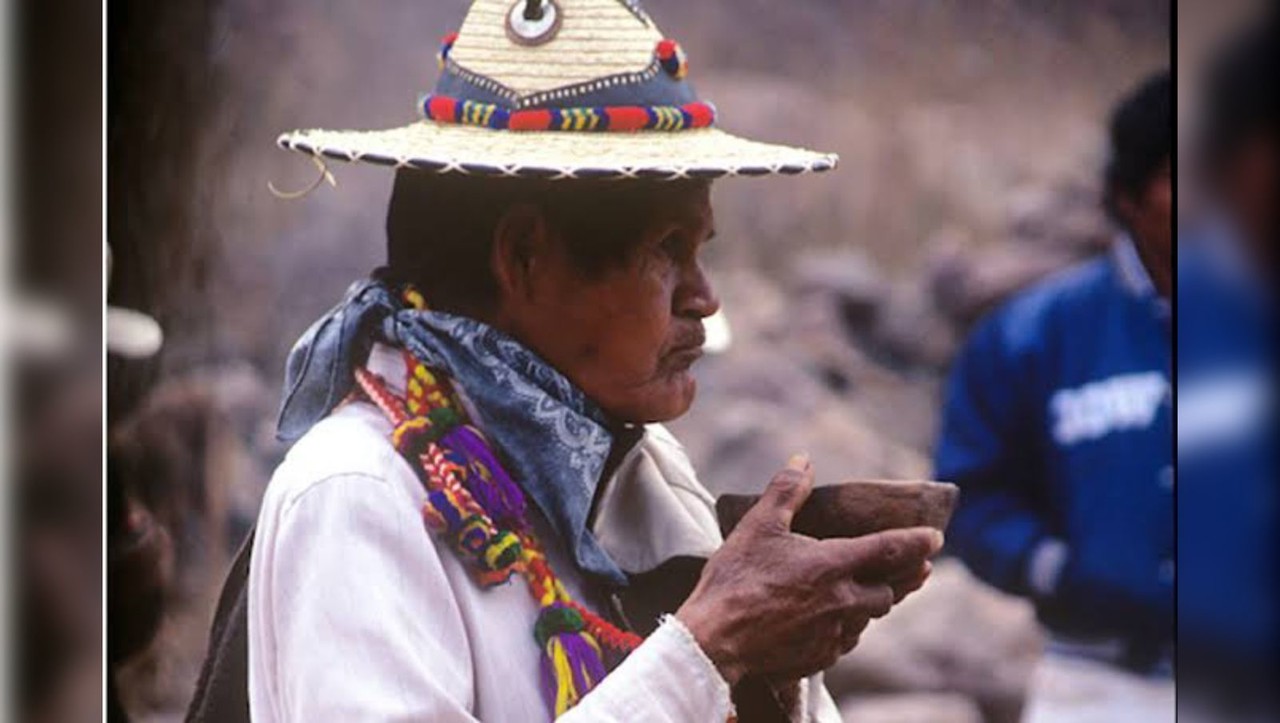 Un indígena o’dam, “los que habitan”, nombre que los Tepehuanes se adjudicaron, mientras mira fijamente su horizonte. Foto: Gobierno de México.