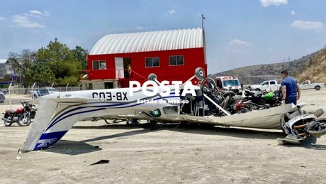 Cae avioneta en Atizapán,  hay tres heridos (VIDEO)