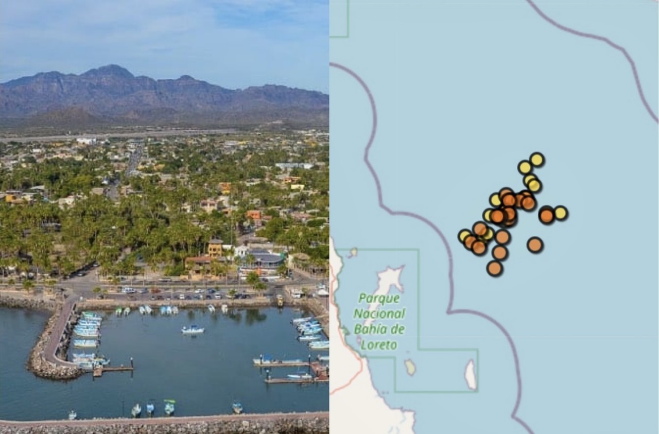 Loreto, BCS ha registrado gran actividad sísmica. I Foto: SMN Y El Souvenir.