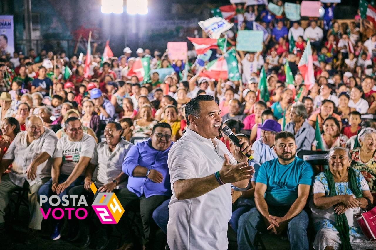 Renán Barrera sigue en su llamado a votar por la unidad yucateca. Foto: Cortesía